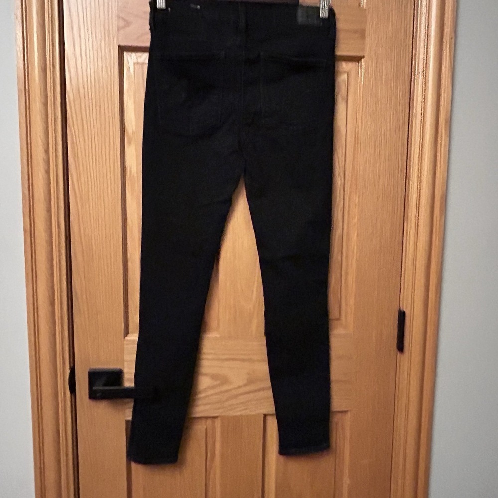 Women's American Eagle Jeans Next Level Stretch Jegging Distressed Size 6 Black - Picture 2 of 8